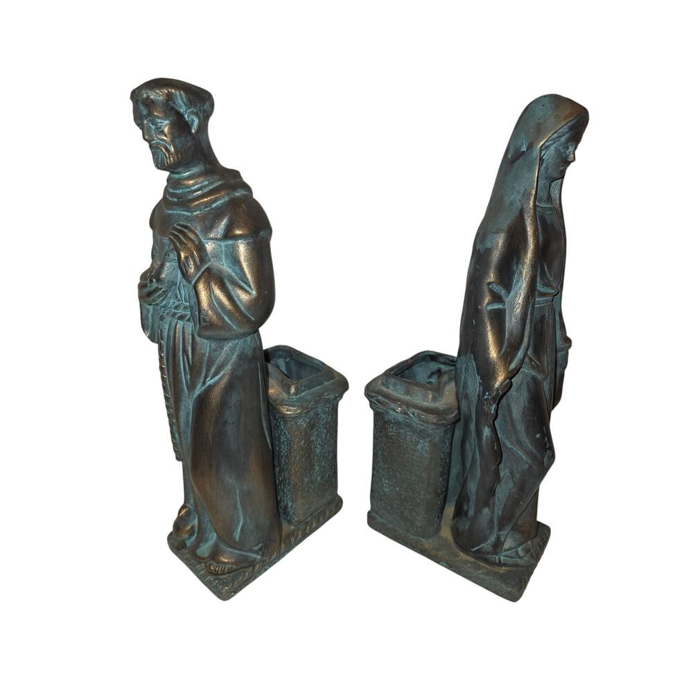Jim Marvin Collection Statues of Mother of Mary & Religious Figural Bookends - Picture 3 of 13